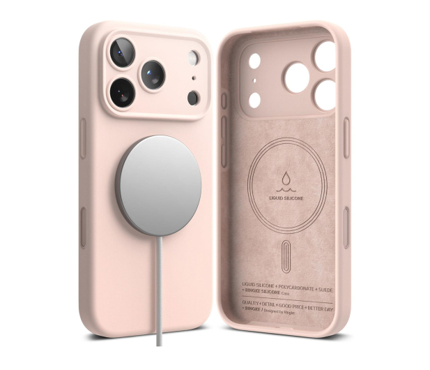 Ringke Silicone Magnetic Magsafe do Iphone 17 Pro Max Pink Sand 8800328810426 - 1359795 - zdjęcie